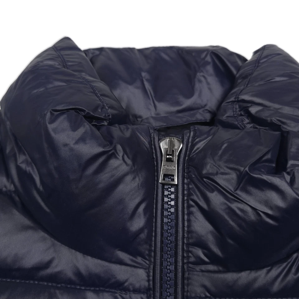 $348 Polo Ralph Lauren Stewart Glossy Blue Duck Down Quilted Vest Mens Medium - Image 3 of 4