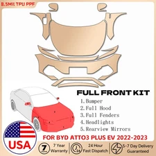 For BYD Atto 3 2022-2023 Full Front Precut Paint Protection Film Clear PPF TPU