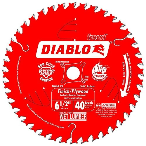 Hoja de sierra de corte Diablo D0641X 6-1/2" x 40 dientes acabado - Imagen 2 de 3