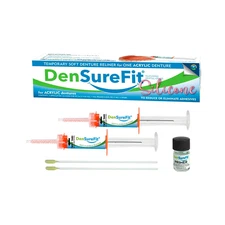 Lower Denture Reline Kit, Soft Silicone Denture Reliner Repair and Care Combo Ki