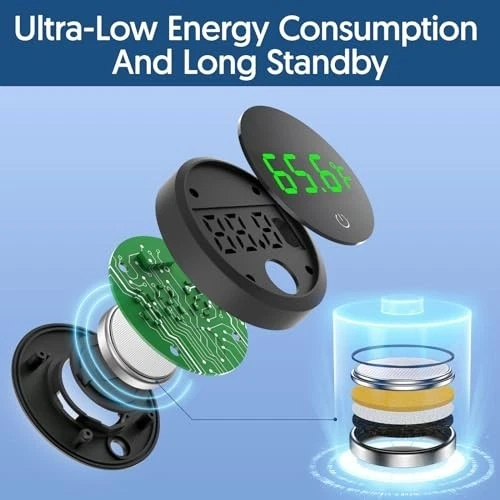 2x Termómetro Digital Acuario Pantalla Táctil LED Pecera Medidor de Temperatura de Agua Foto 4 de 4