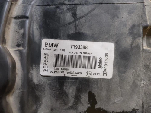 7193388 Faro Derecho para BMW SERIE 1 BERLINA (E81/E87) 116i 2007 1195108 - Imagen 5 de 10