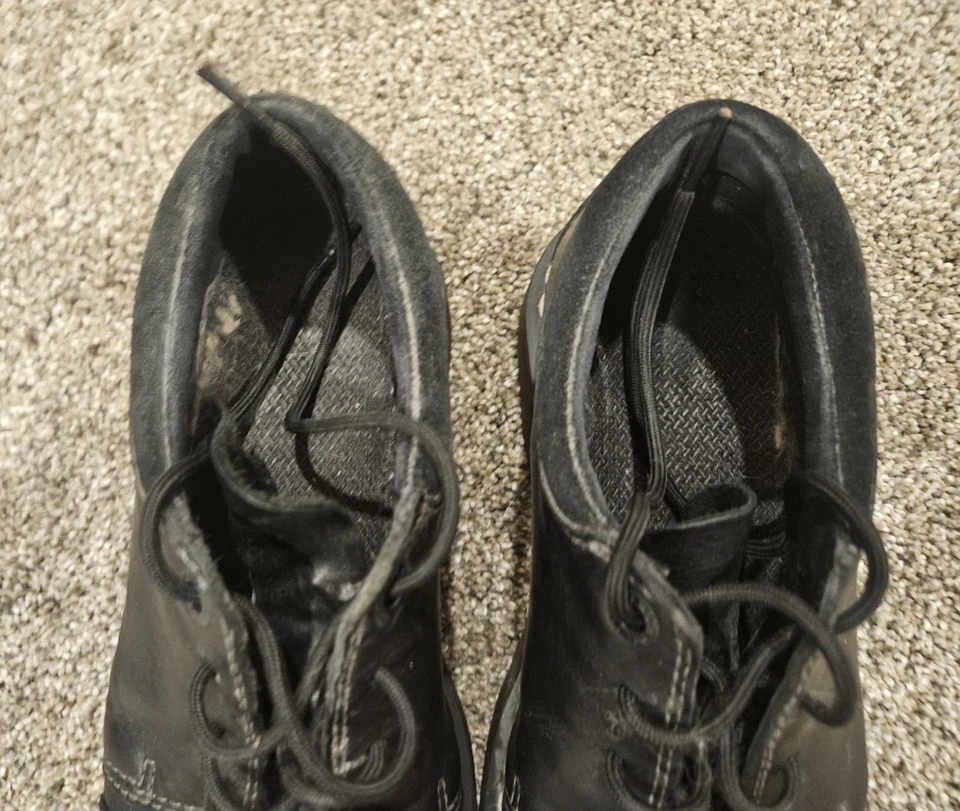 Oxford de plataforma de cuero negro con puntera gruesa Dr Martens vintage y2k. Mujer 8 Foto 4 de 4