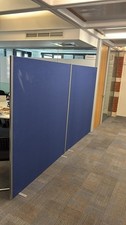 10 Large Office Partition Screens 1600x1800 BLUE Acoustic Panels