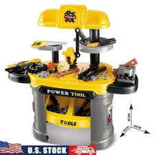 Tool Set for Kids Yellow Workbench for Kids Tool Bench Playset Boys Girls Age 3
