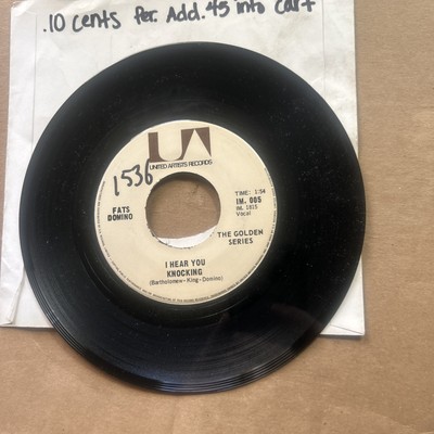 Fats Domino I'm Gonna Be A Wheel Some Day/I Hear You Knocking Golden Series 45