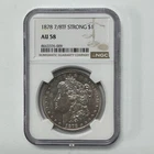 1878 7/8TF Strong Morgan Silver Dollar $1 NGC AU 58 - Toned