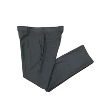 Perry Ellis Portfolio Men’s Parsons Flat Front Dress Pant Gray 32x32 Stretch