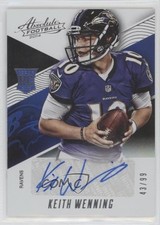 2014 Panini Absolute Rookie Spectrum Silver 43/99 Keith Wenning #194 Auto 04uj