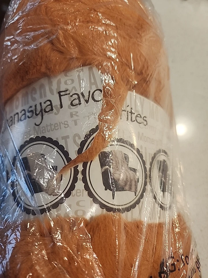 Chanasya Solid Soft Luxurious Faux Long Fur Throw Blanket Orange 60" x 70" NEW - Image 4 of 4