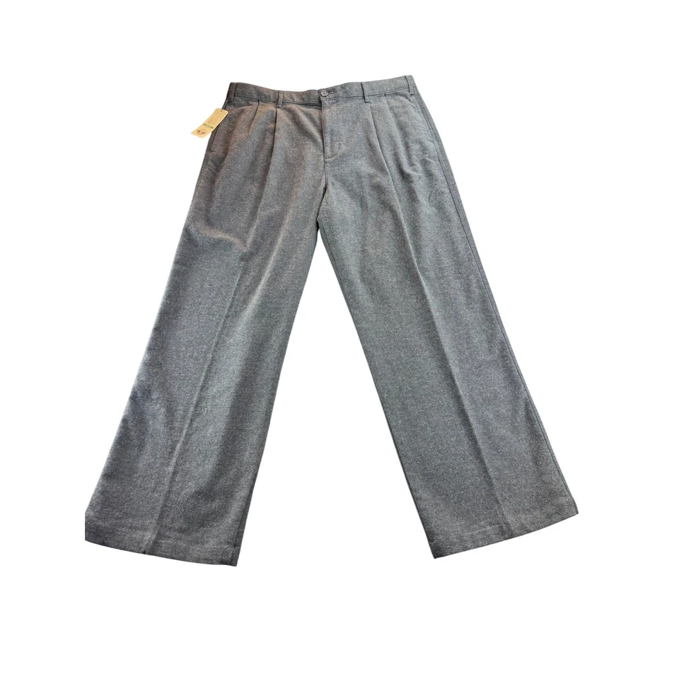 Dockers 男式经典打褶复古灵感正装裤高宽灰色 36x31 码 — 第 4/4 张图片