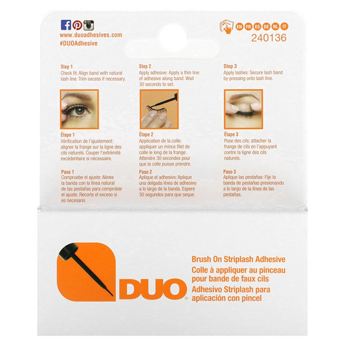 Brush On Striplash Adhesive, Dark Tone, 0.18 oz (5 g) - Picture 3 of 4