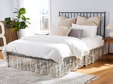 WARM HOME DESIGNS Lace Bed Skirt for Bed. Dust Ruffle Bed Skirt in All Sizes.