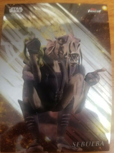 2018 Topps Star Wars Finest Refractor Singles Select Elige tu tarjeta casi nuevo-como nuevo - Imagen 24 de 33