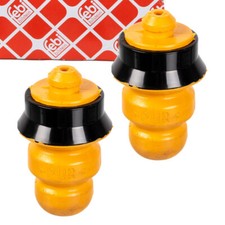 2x febi Anschlagpuffer Gummianschlag für CITROEN C-ELYSEE PEUGEOT 207 301 hinten