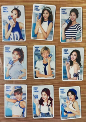 TWICE Signed Photocard Full set POCARI SWEAT Collaboration Goods
