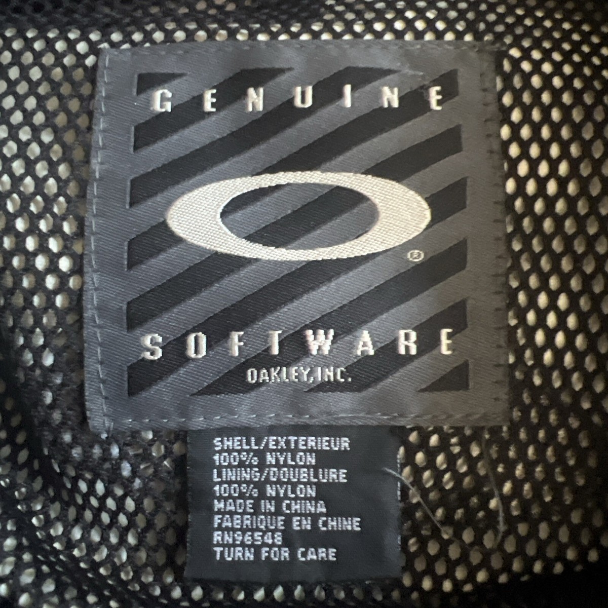 RARE 90s Oakley G Software Tech Utility Nylon Jacket Black RARE 90s Oakley G Software Tech Utility Nylon Jacket Black