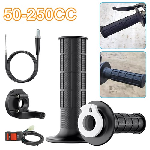 Royitay 35" Twist Throttle Grip & Kill Switch Assembly For 49cc Mini/Pocket Bikes - Fits 7/8" Handlebars