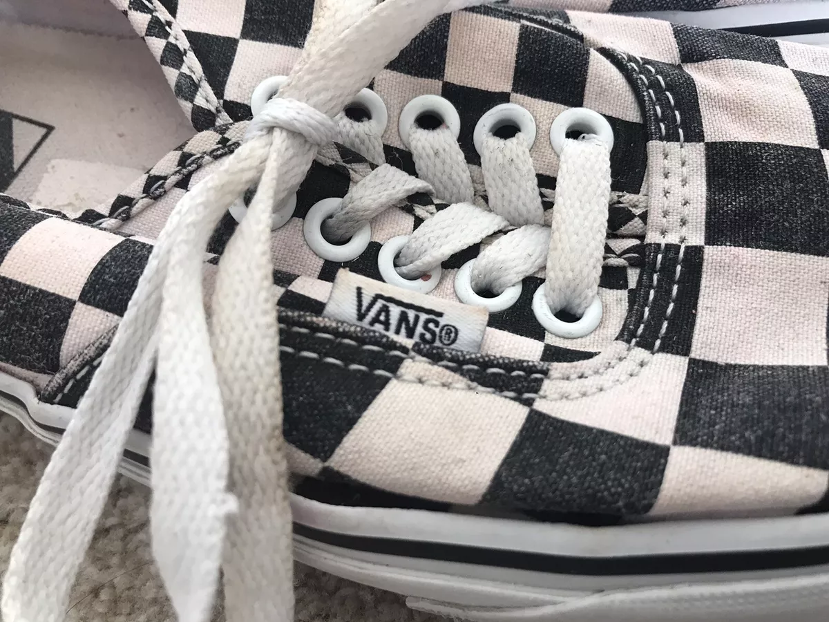 Vans checkerboard laced best sale shoes