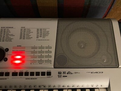 Yamaha PSR E-403 Tested Working Keyboard With Power Cord 61 Keys