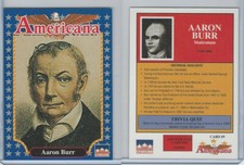 1992 Starline, Americana, #9 Aaron Burr