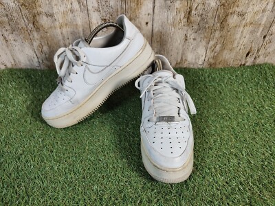 NIKE AIR FORCE 1 AF1 WEISS LEDER SNEAKER HERREN DAMEN GRÖßE UK 5 CM 24,5