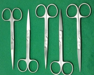 5 O.R Dressing Operating Scissors SHARP/SHARP 5.5'' ROUND PATTERN SURGICAL INST