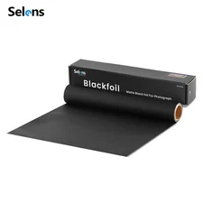 Selens Matte Cinefoil Roll Black Aluminium Foil Photograph Shaping 12.5ftx12inch