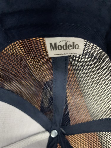 Modelo Cerveza Hat Cap Brown Corduroy Snapback Adjustable Mesh-Back Rope New - Picture 9 of 11