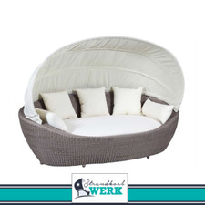 Liegeinsel Paradiso cubu taupe Lounge Gartenliege Sonnenliege Garten creme weiß