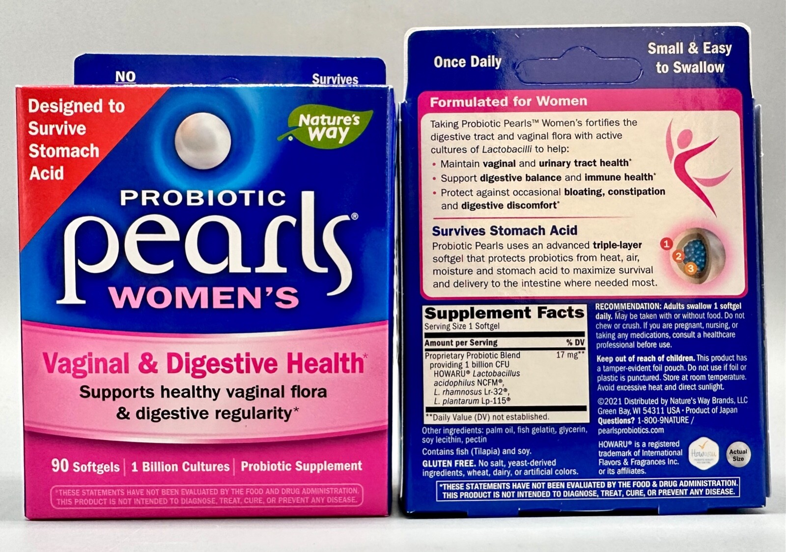 Nature’s Way Probiotic Pearls Women’s Vaginal & Digestive Health 2PKx