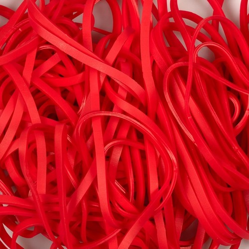 Durable Size 33 Red Rubber Bands - 100 Count for Home, School, Office - Picture 4 of 8