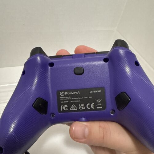 PowerA Enhanced Wired Controller USB Gamepad Purple Hex Black. Open Box - Picture 3 of 6