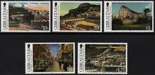 OLD GIBRALTAR VIEWS III (Landscape/Architecture) MNH Stamp Set (2013 Gibraltar)