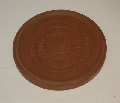 Longaberger Pottery 6'' Button Basket Brick Bun/Bread Warmer Made in the USA