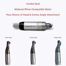 Midwest Rhino XP Compatible Motor Plus Contra Angle & Head Combo