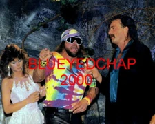 MISS ELIZABETH-RANDY SAVAGE & JAKE ROBERT WRESTLER 8 X10 WRESTLING PHOTO WWF WCW