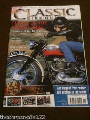 CBG - CLASSIC BIKE GUIDE #151 - B33 v SR500 - NOV 2003