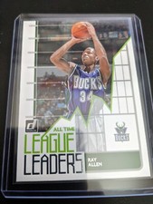 2020-21 Panini Donruss All Time League Leaders Insert Mint Ray Allen Bucks 