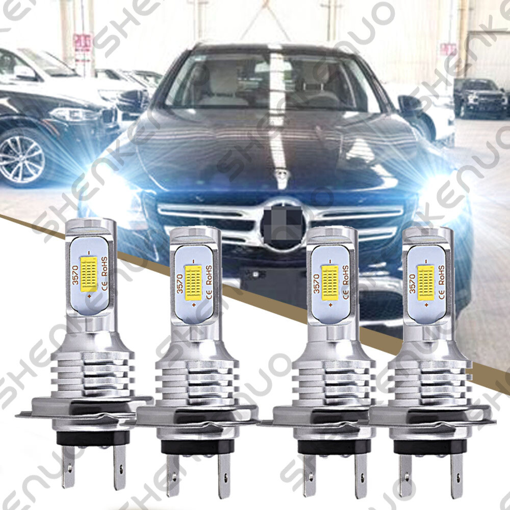 C3 650 Led For Mercedes-Benz C250 C300 C350 - 4X Combo Headlight High & Low Beam ...