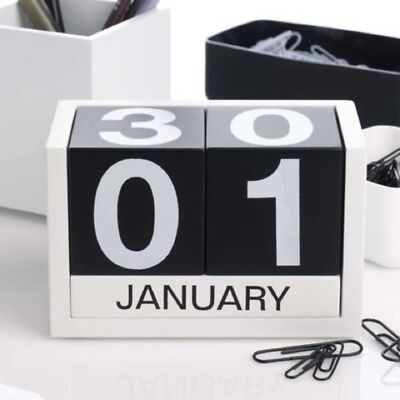Design Ideas ThreeSixFive Perpetual Forever Calendar Desk Room Office