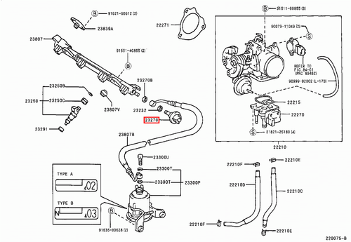 Genuine LandCruiser 105 Series 1FZ 4.5 Petrol Fuel Pressure Pulsation Damper - Picture 6 of 20