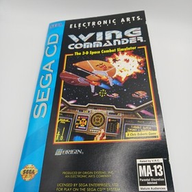 Wing Commander (1994) Sega CD CIB NM Condition. Rare Combat Simulator Game.