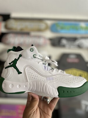 New Jordan Pro RX CQ6116-103 White Green Men's Sz 9 Seller Sample