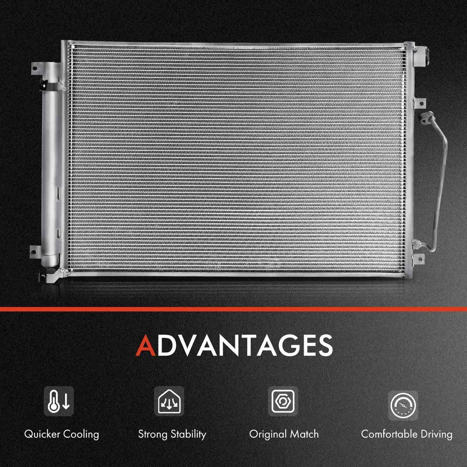 Kit de refrigeración de radiador y condensador de CA para Subaru B9 Tribeca 06-07 3,0 L automático Foto 4 de 4