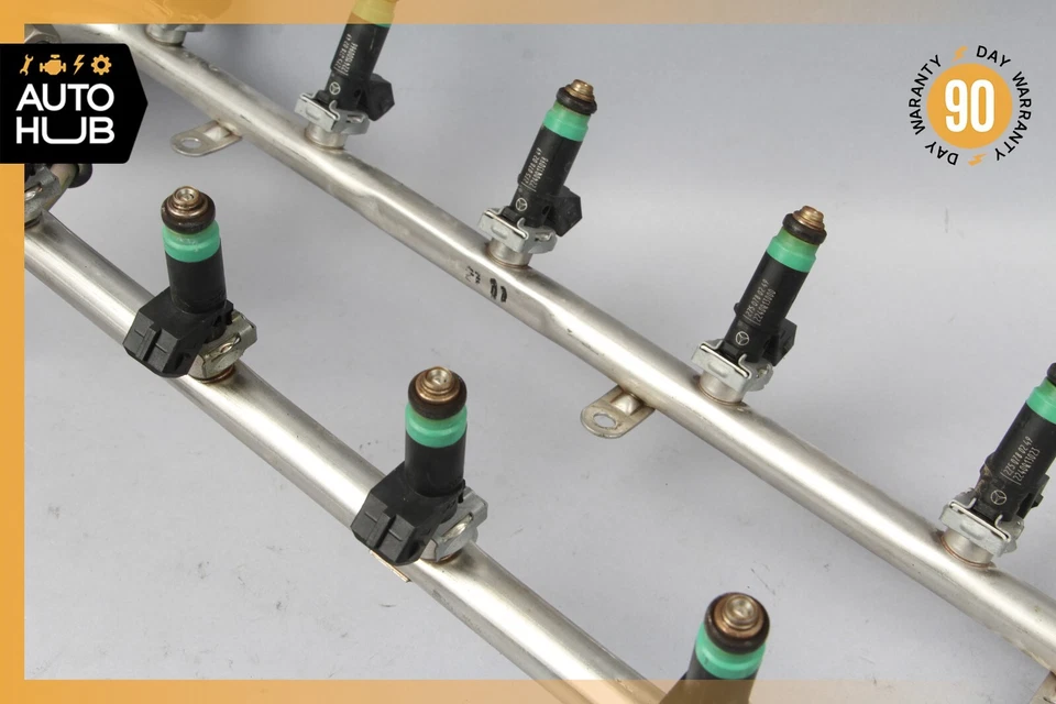 Carril inyector de combustible 03-14 Mercedes W221 S600 CL600 S65 AMG M275 2750700695 OEM Foto 3 de 4