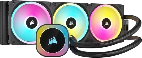 CORSAIR - iCUE LINK H150i RGB Liquid CPU Cooler with QX120 - Black