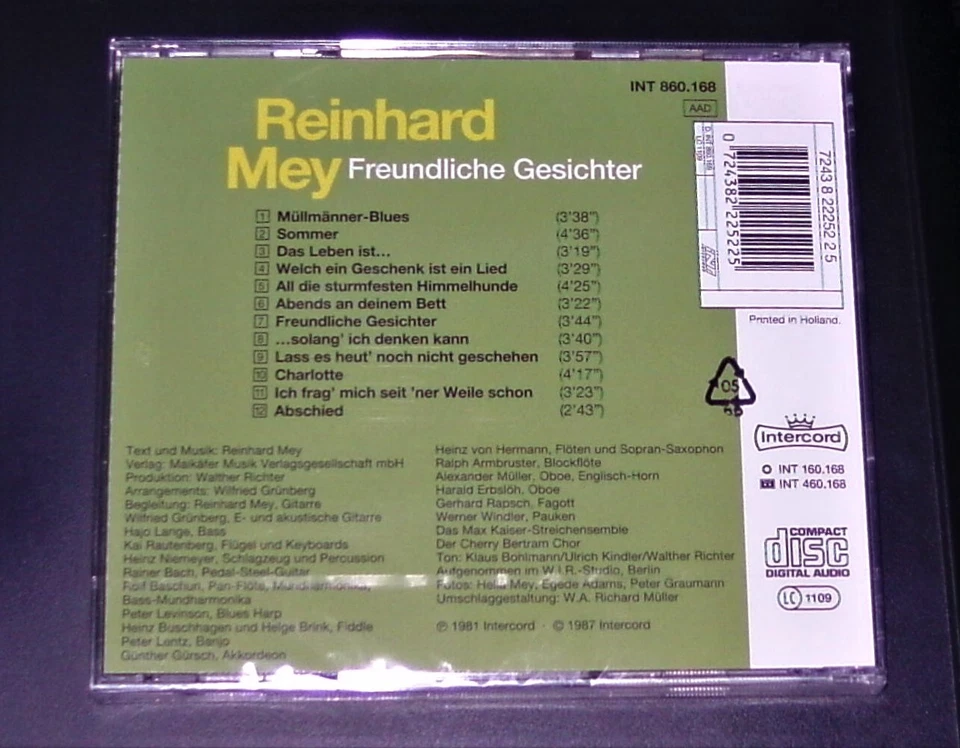 Reinhard Mey Friendly Faces CD Fast Shipping New & OVP - Image 2 of 2