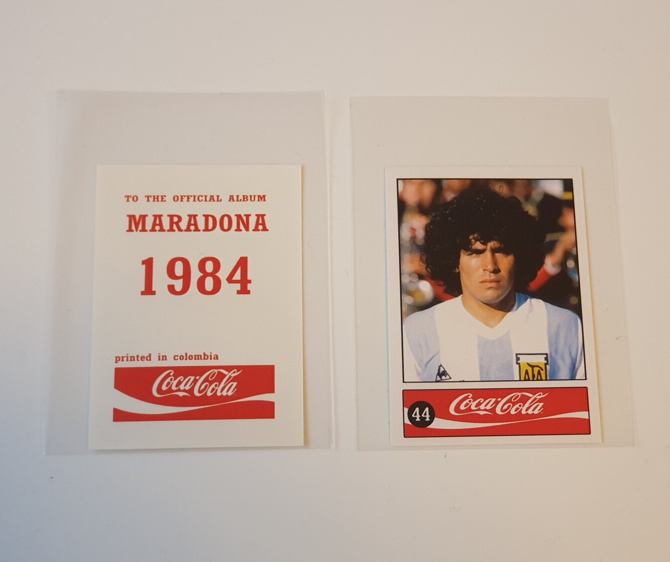 Coca Cola Album (no Panini) 1984 of Diego Maradona, rare sticker card ...