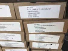 12" Nail Stakes for concrete flatwork-nominal 3/4" x 12" with holes -10 pack